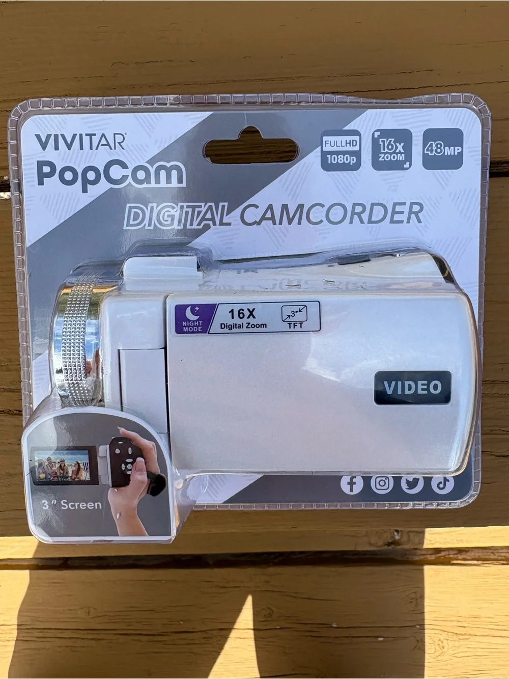 Vivitar PopCam White Digital Camcorder